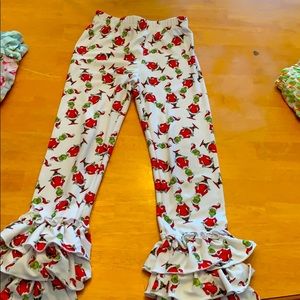 Grinch ruffle pants